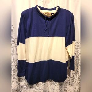 Vintage EUC Carolina Colors Drawstring Sweatshirt With Shoulder Pads Size Large